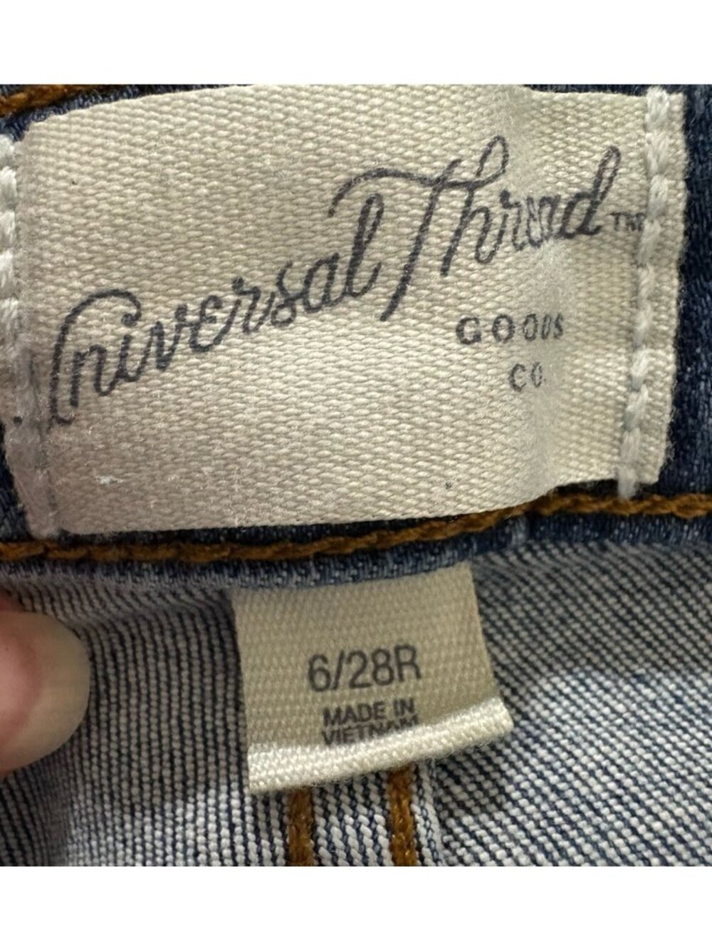 Universal Thread Womens Mid Rise Skinny Jeans Stretch Size 6/28 R 28X28 - Picture 10 of 13